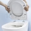 Zestaw Oltens Hamnes miska WC wisząca PureRim z powłoką SmartClean z deską wolnoopadającą Slim 42515000